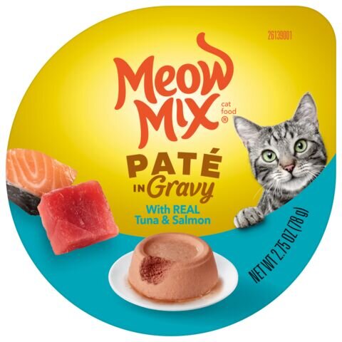 Pat in Gravy With Real Tuna & Salmon