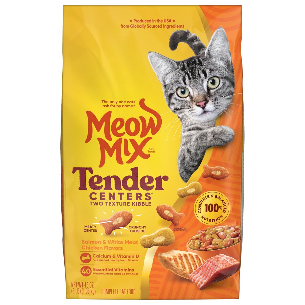 Meow Mix Tender Salmon and White Meat Chicken Flavors Dry Cat Food