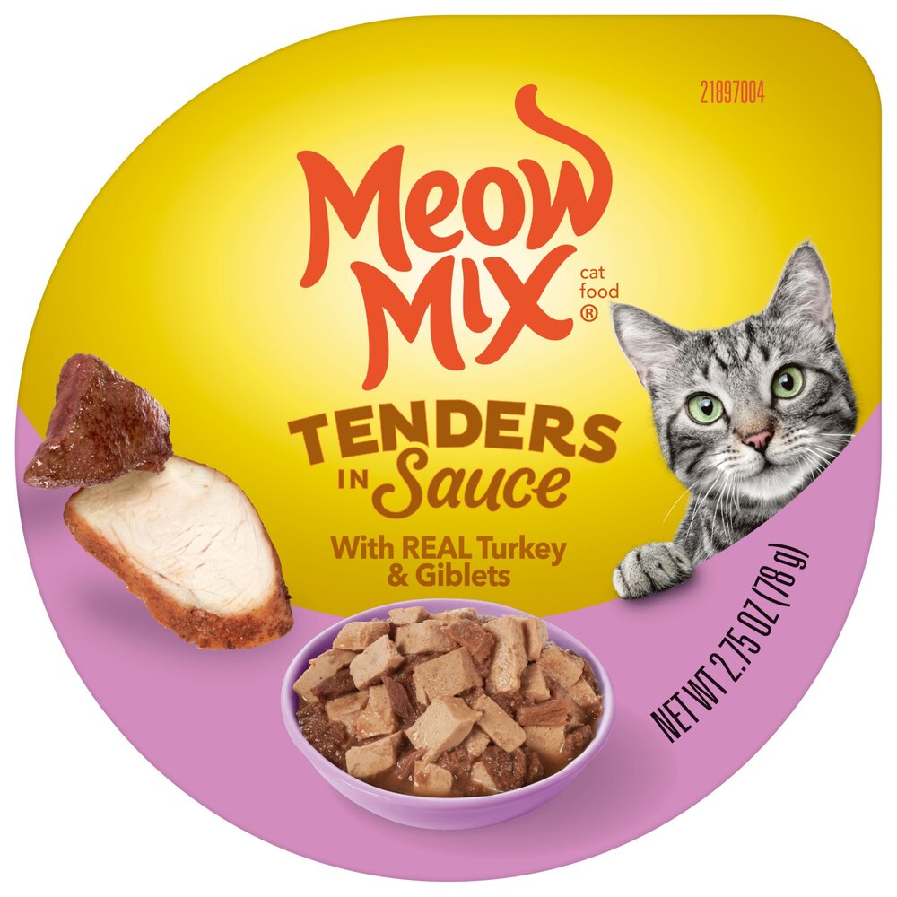 Meow Mix Tender Favorites Real Turkey and Giblets Canned Cat Food