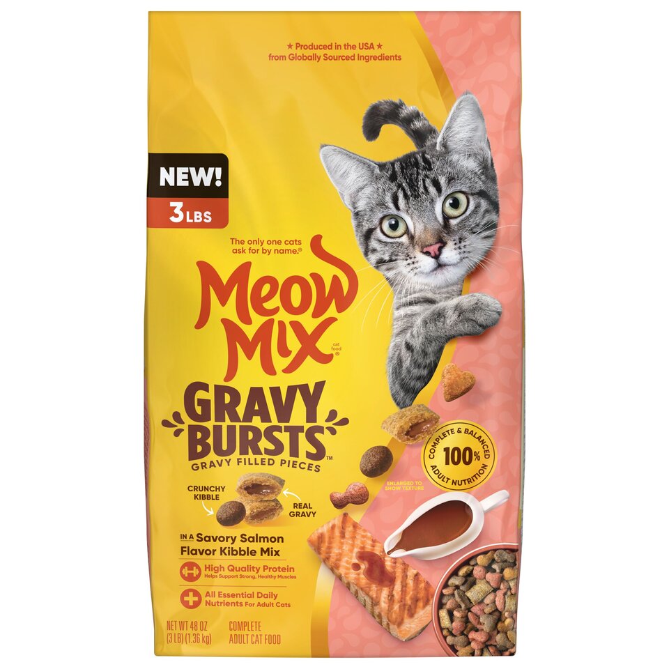 Gravy Bursts Salmon Flavor Mix with Gravy Filled Pieces (356)