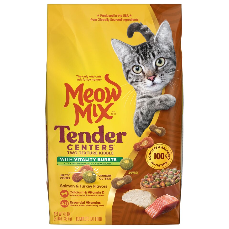 Tender Centers With Vitality Bursts Salmon & Turkey Flavors Cat Food (496)